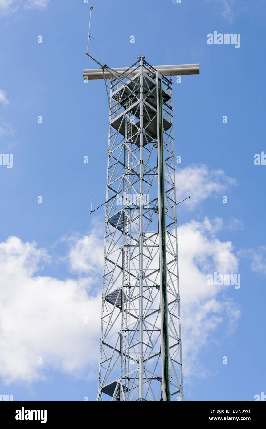 Radar tower at London Luton airport Stock Photo