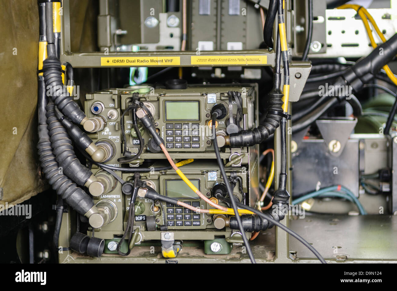 Bowman C4I secure military UHF radio communication system Stock Photo