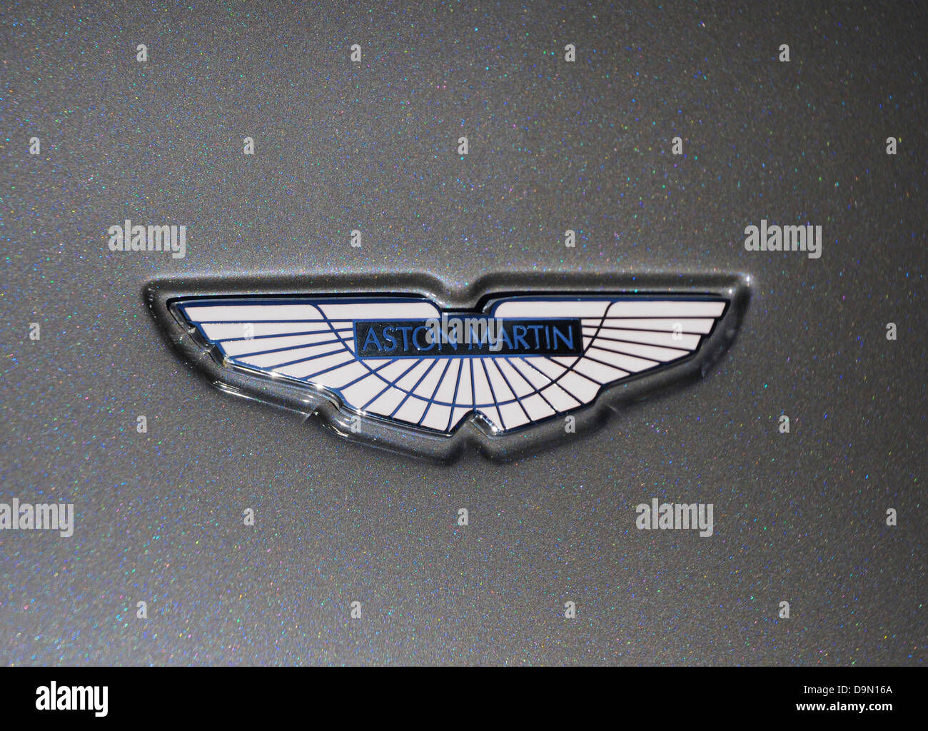 Aston Martin car emblem Stock Photo