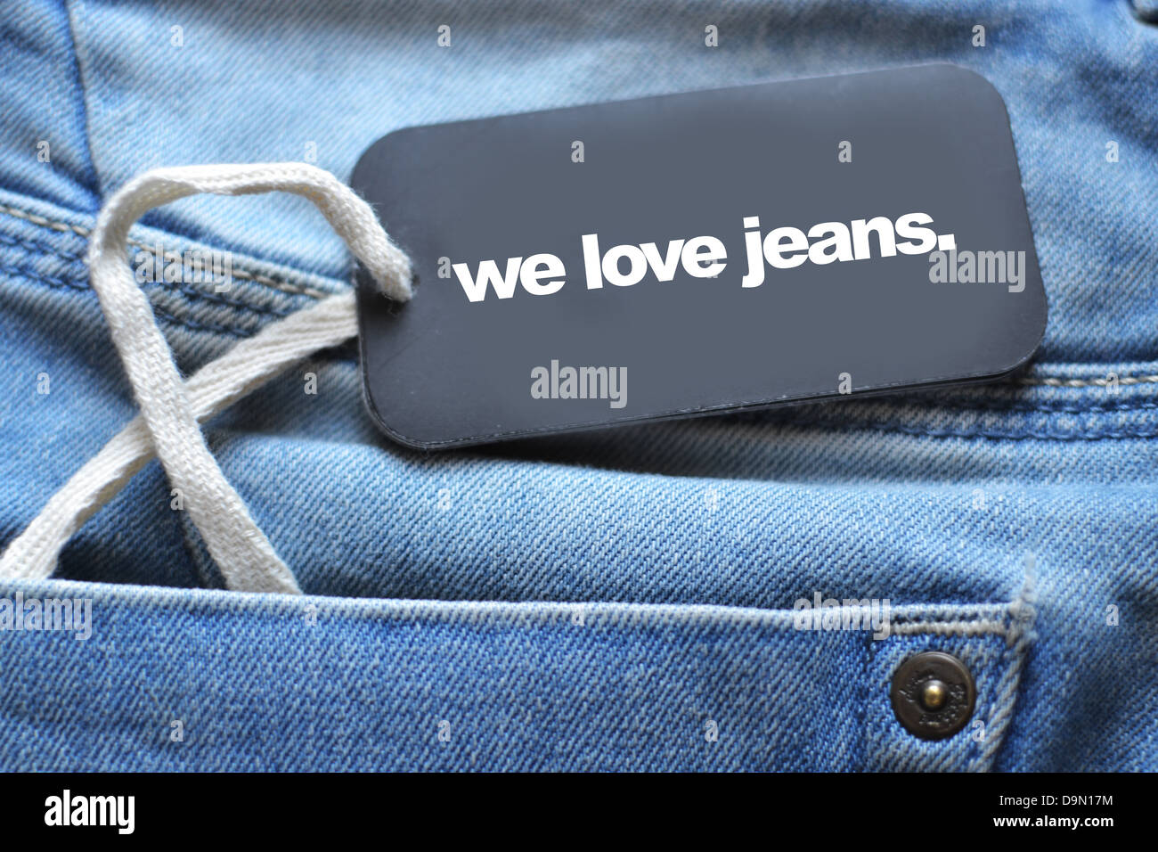 Jeans tag hi-res stock photography and images - Alamy