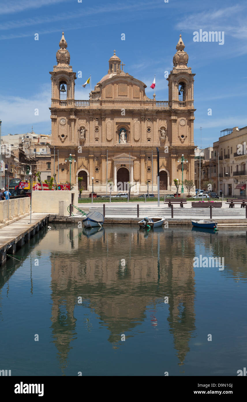 The Parish Church in Msida, Church of Sultana tal-Paci, dedicated to St. Joseph, Malta. Stock Photo