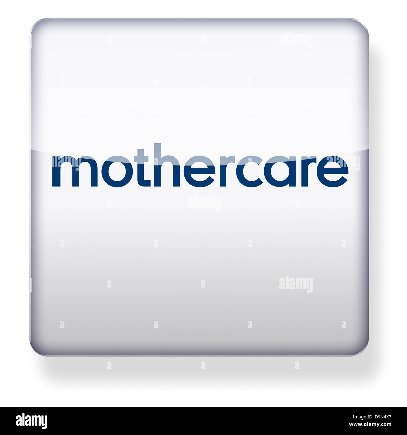 Mothercare logo as an app icon. Clipping path included. Stock Photo