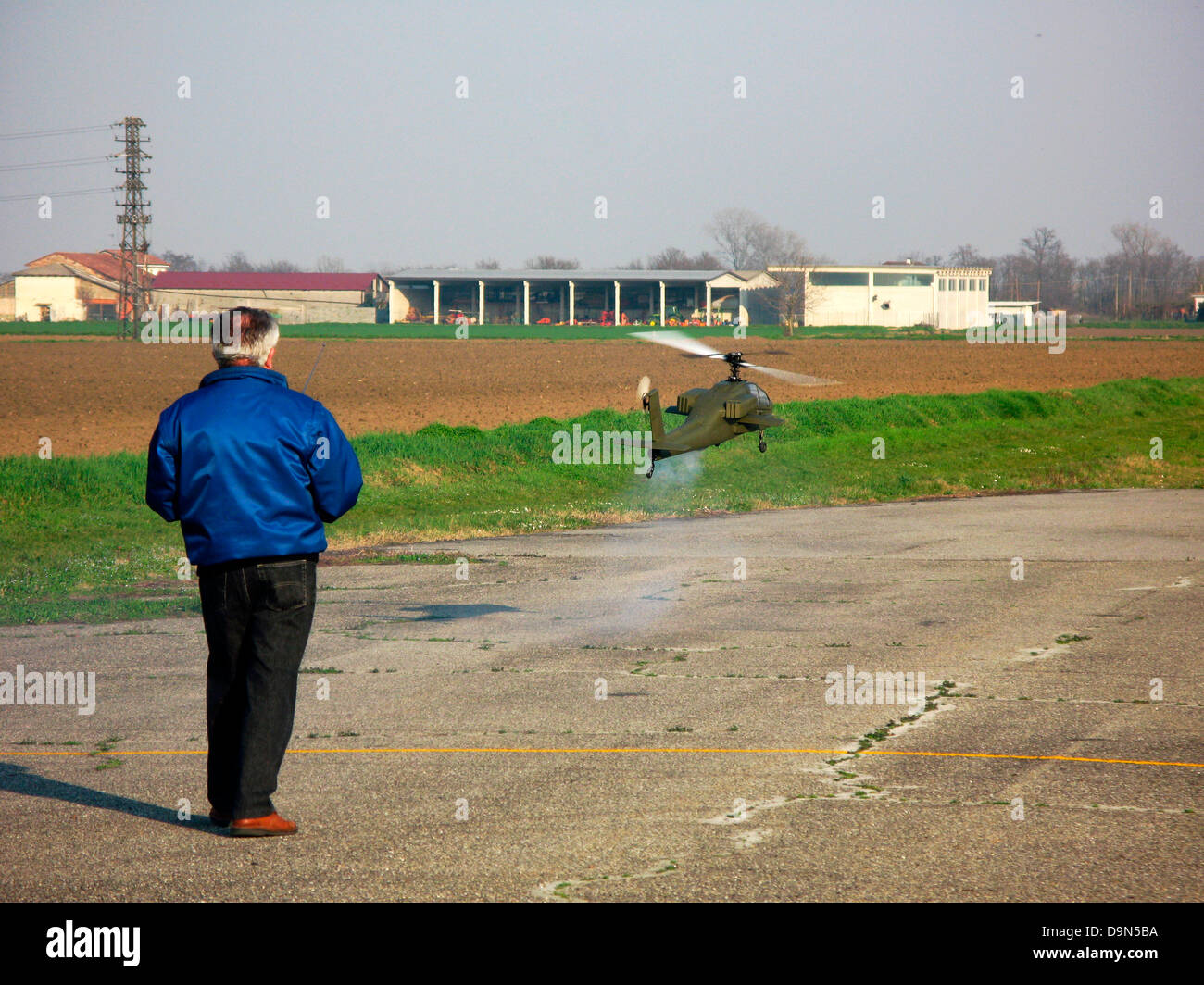 model airplanes,flying field Stock Photo Alamy