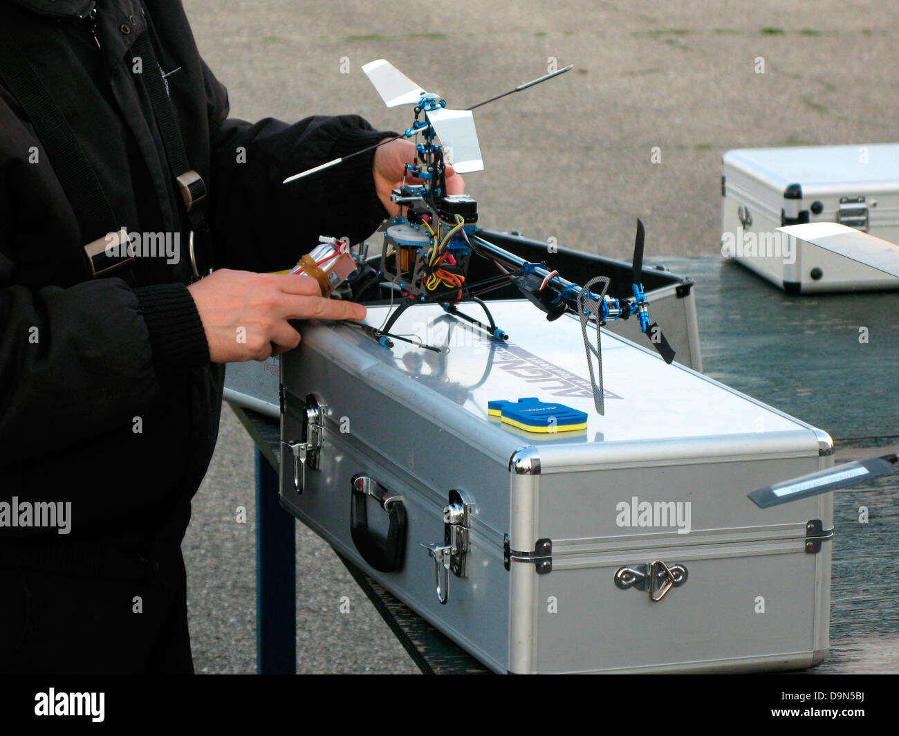 model airplanes,flying field Stock Photo Alamy