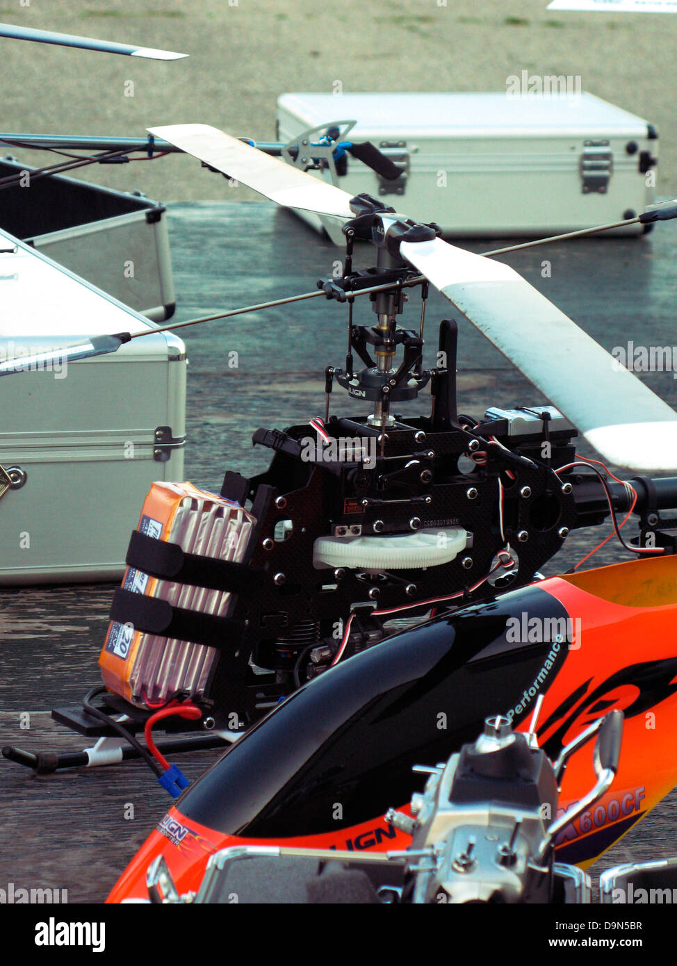 model airplanes,flying field Stock Photo Alamy