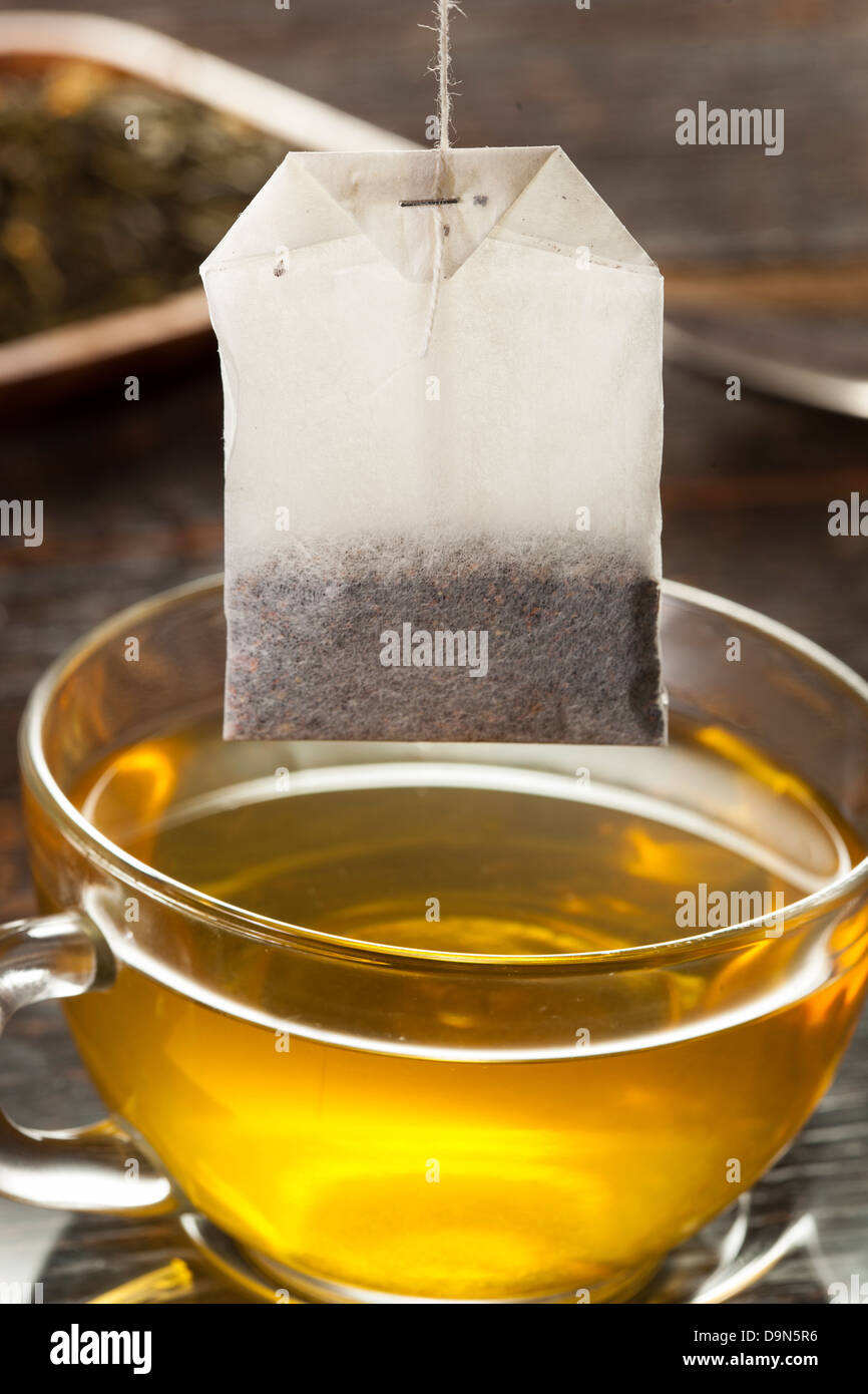 Hot Organic Healthy Green Tea with antioxidants Stock Photo Alamy