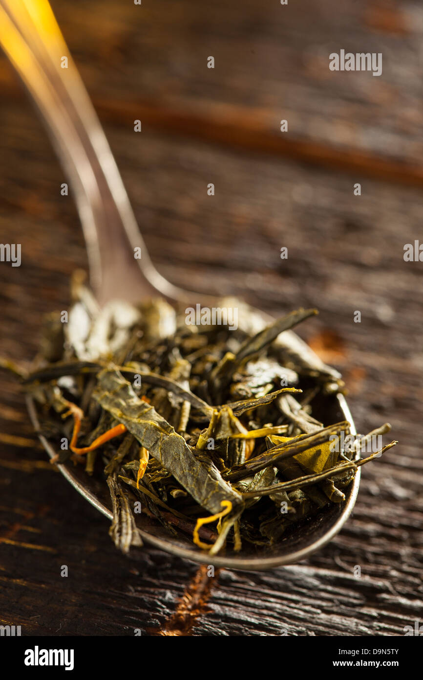 Hot Organic Healthy Green Tea with antioxidants Stock Photo Alamy