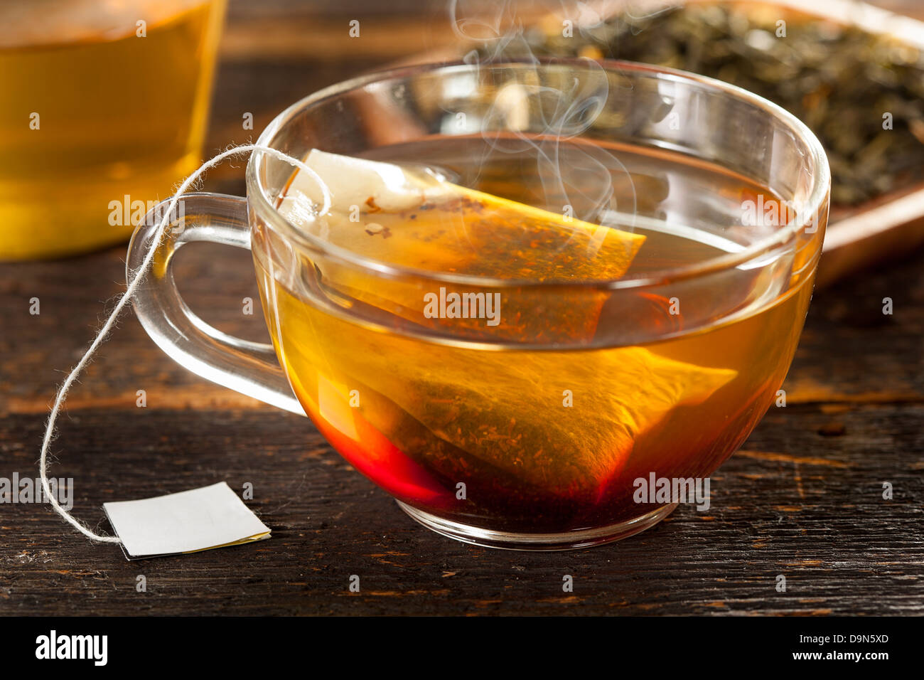 Hot Organic Healthy Green Tea with antioxidants Stock Photo Alamy