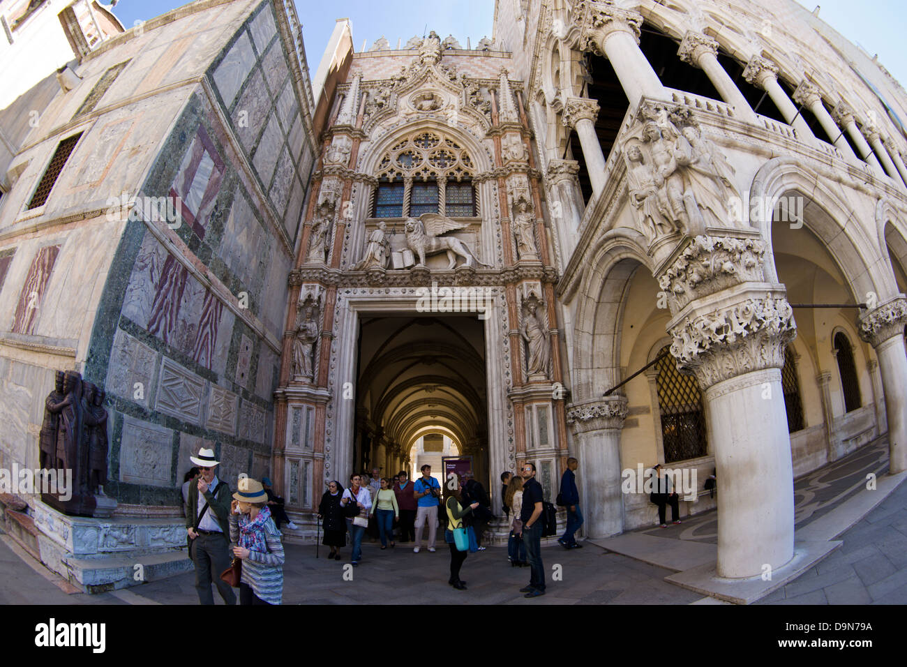 Porta della Carta, St. Mark's Square, Venice Stock Photo