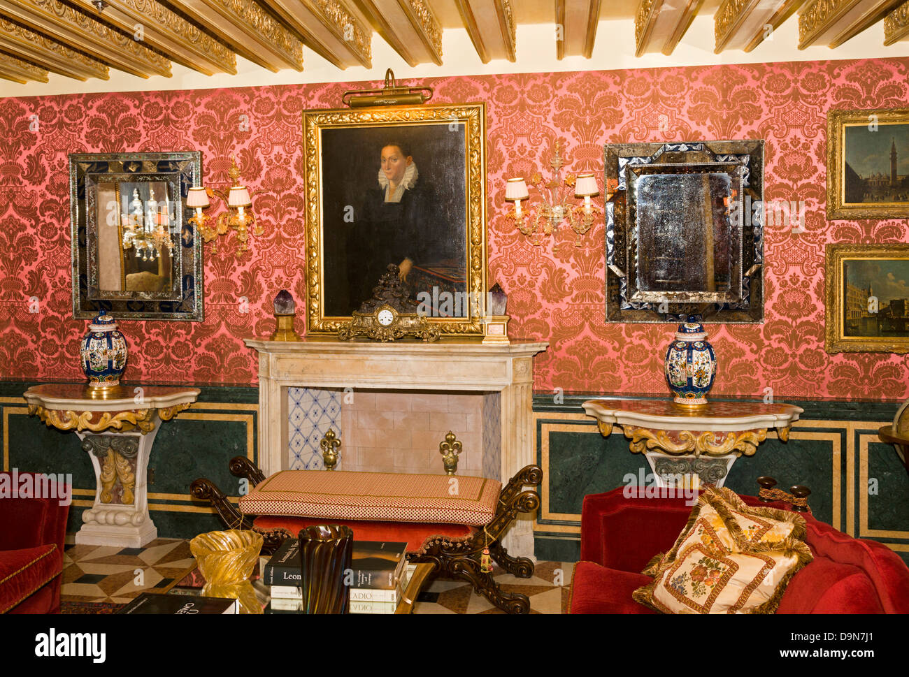The Explorer's Library, Gritti Palace Hotel (restored 2013 Stock Photo ...