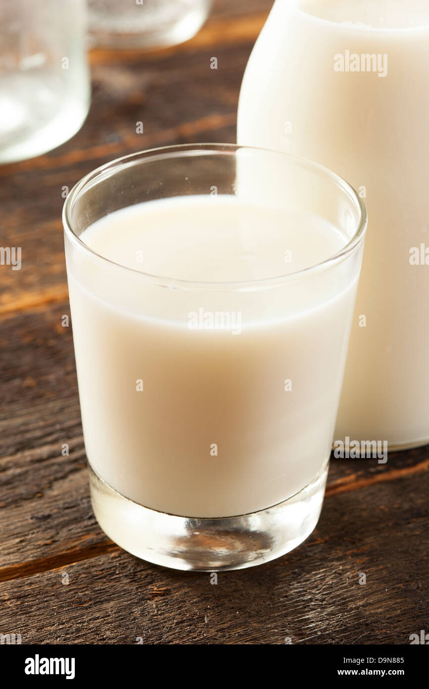 Refreshing White Cold Organic Dairy Milk in a bottle Stock Photo Alamy