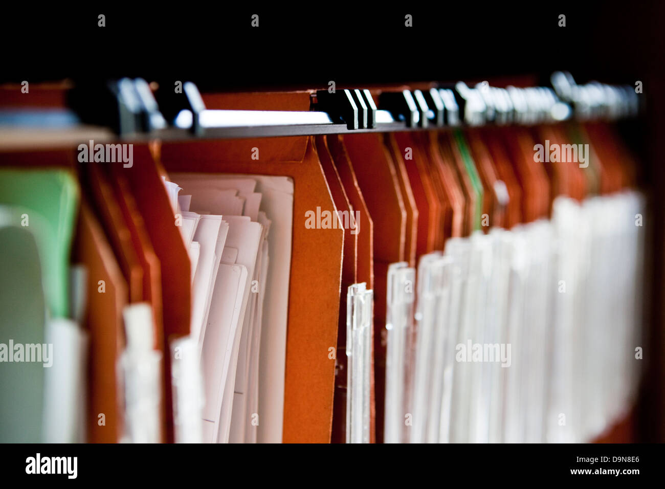 office documents in the archive Stock Photo Alamy