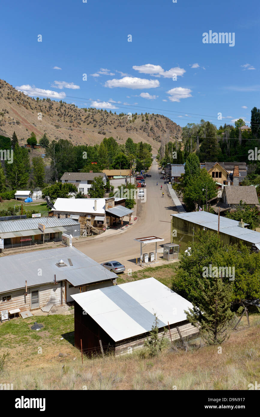 The small town of Mitchell, Oregon Stock Photo Alamy