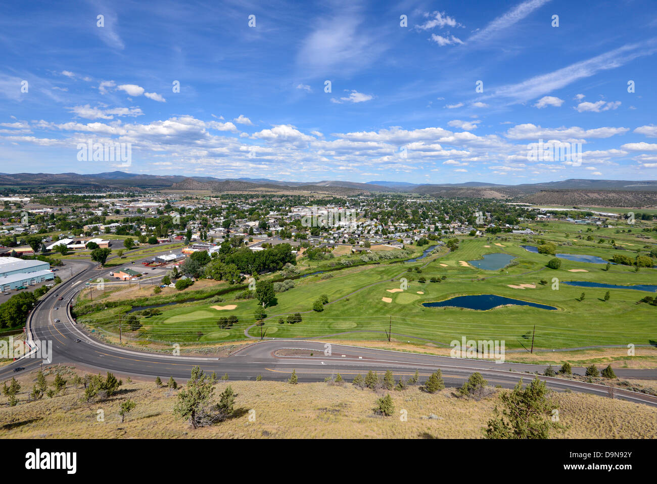 The view of Prineville, Oregon from Ochoco Viewpoint Stock Photo Alamy