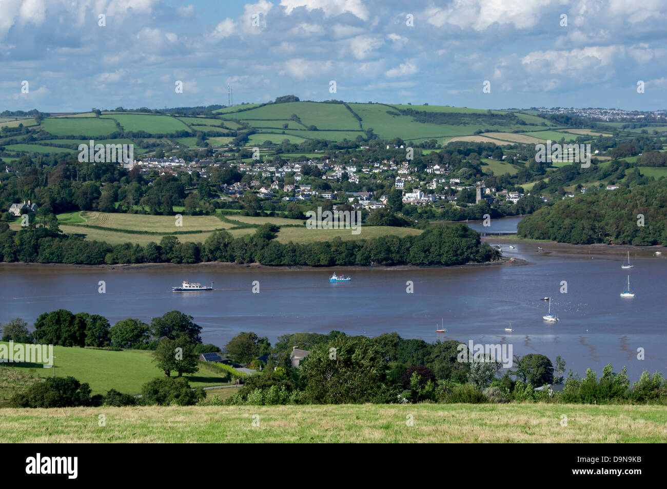 UK, England, Devon, Stoke Gabriel, River Dart valley Stock Photo Alamy