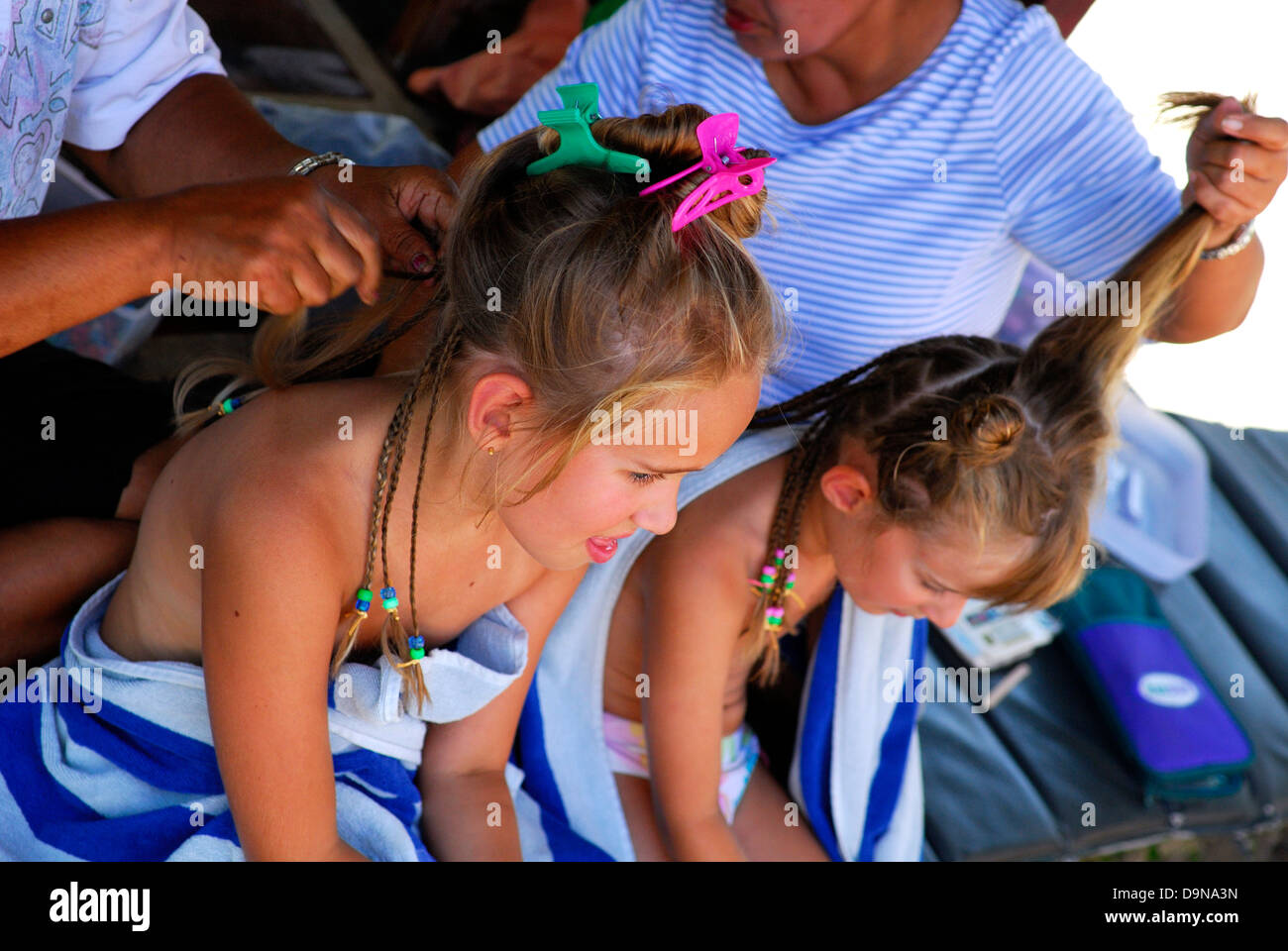 Two Australian Children 9 Years Old And 6 Years Old Having Their