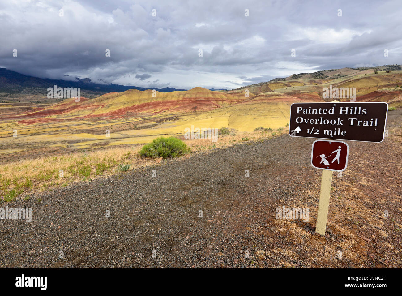 Painted Hills From Painted Hills Overlook Trail John Day Fossil Beds Stock Photo Alamy