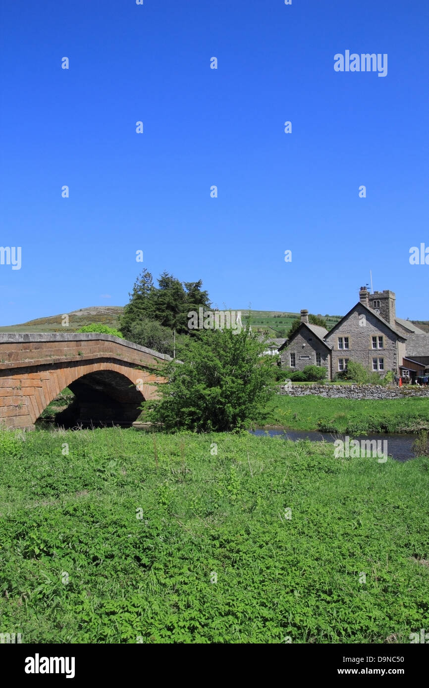 Bampton Grange Village with Bridge Over The River Lowther, Lowther