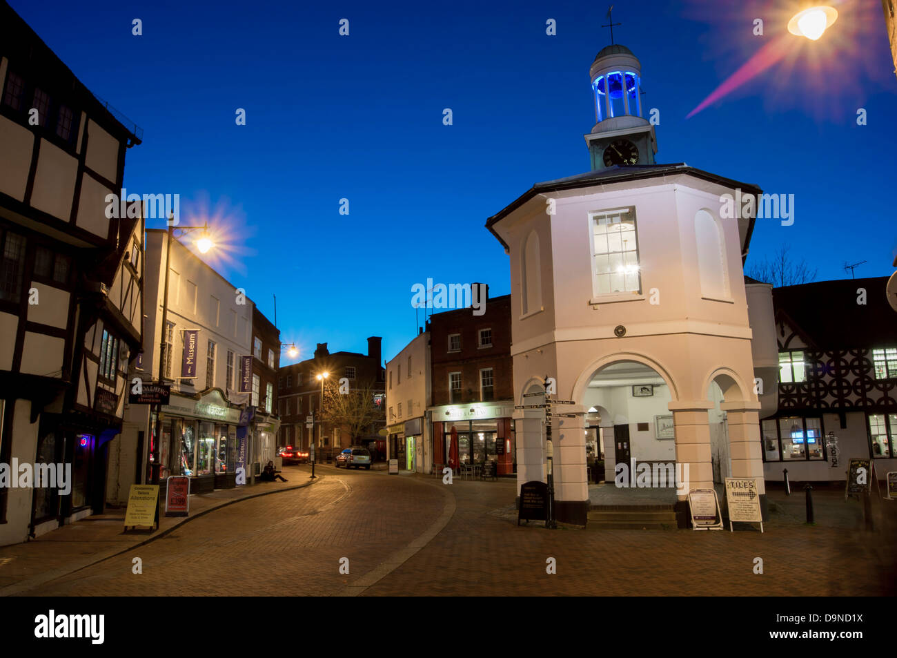 UK, England, Surrey, Godalming, dusk Stock Photo Alamy