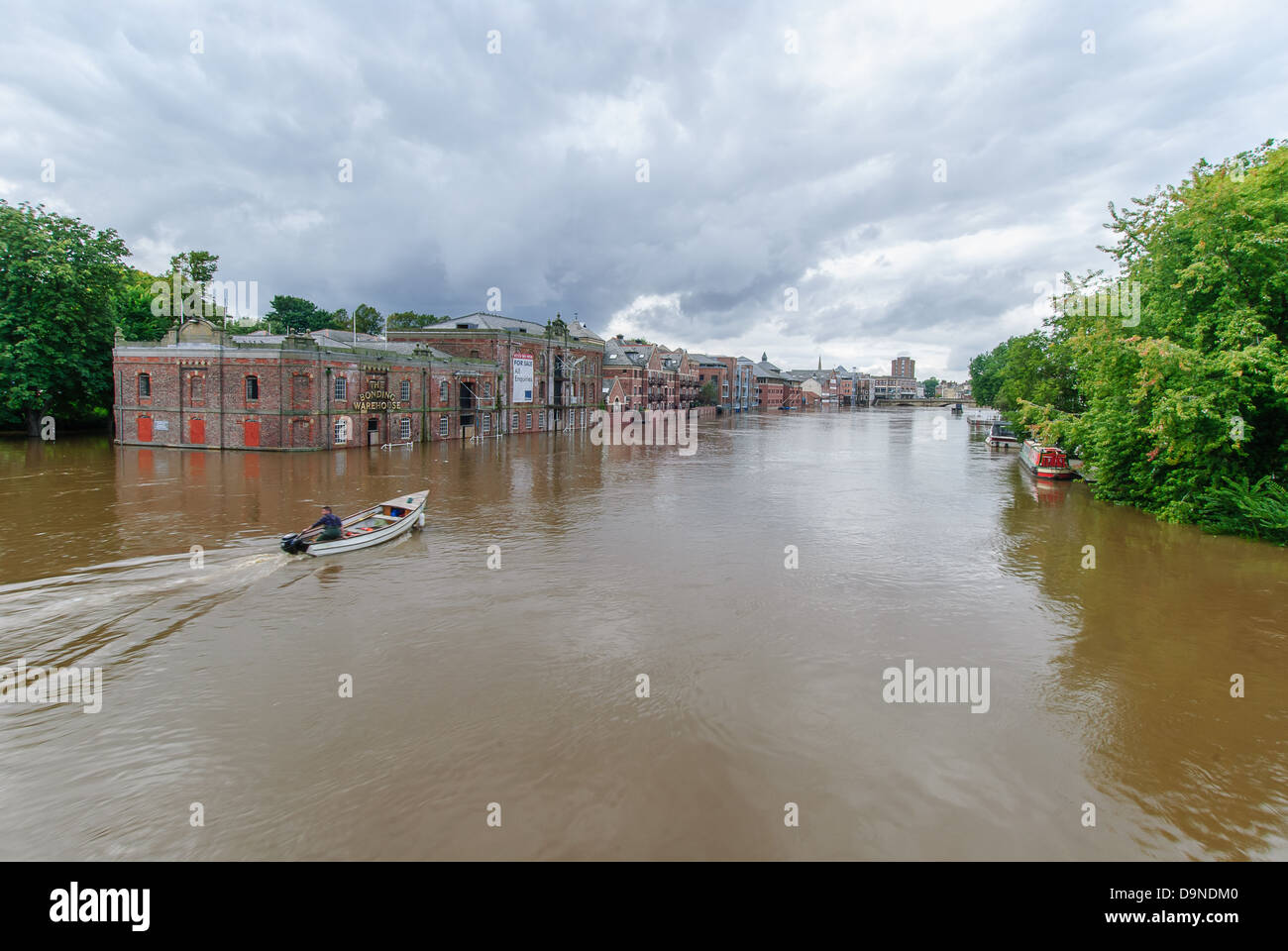 The River Ouse flooding in York city centre Stock Photo Alamy