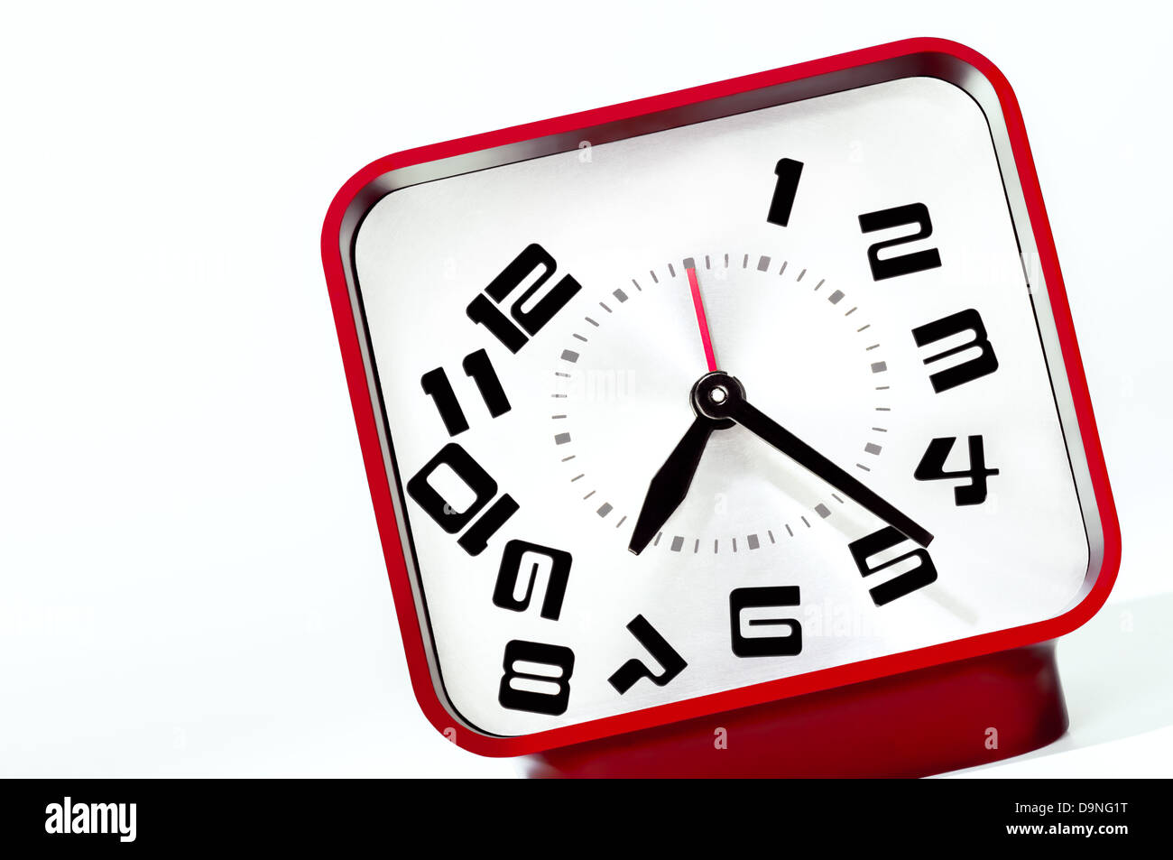 Old 70s clock with falling numbers, Broken Time Concept Stock Photo Alamy