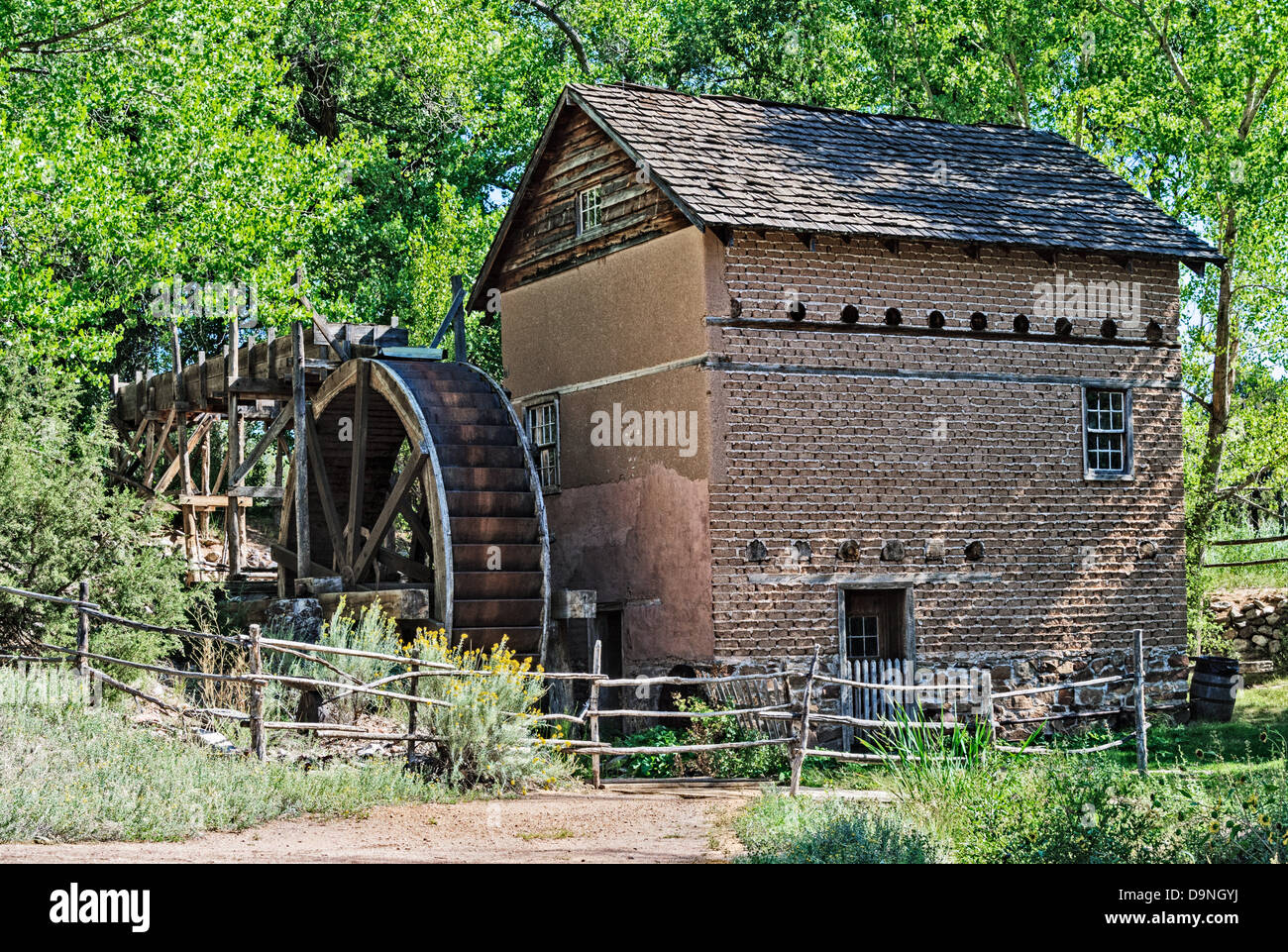 The Big Mill from Sapello, El Rancho de la Golondrinas, Los Pinos Road