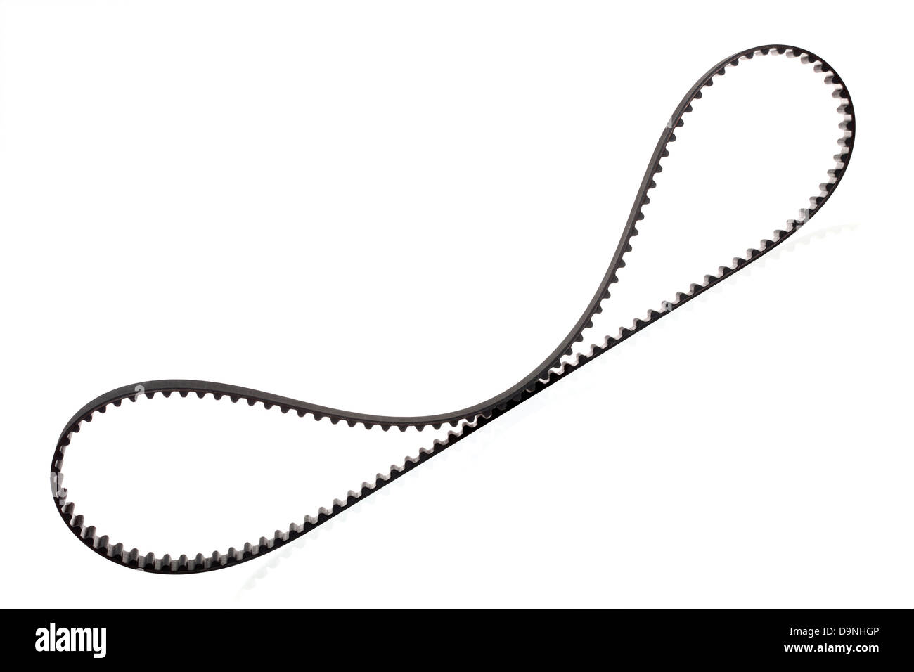 belt car engine timing belt isolated on white background Stock Photo