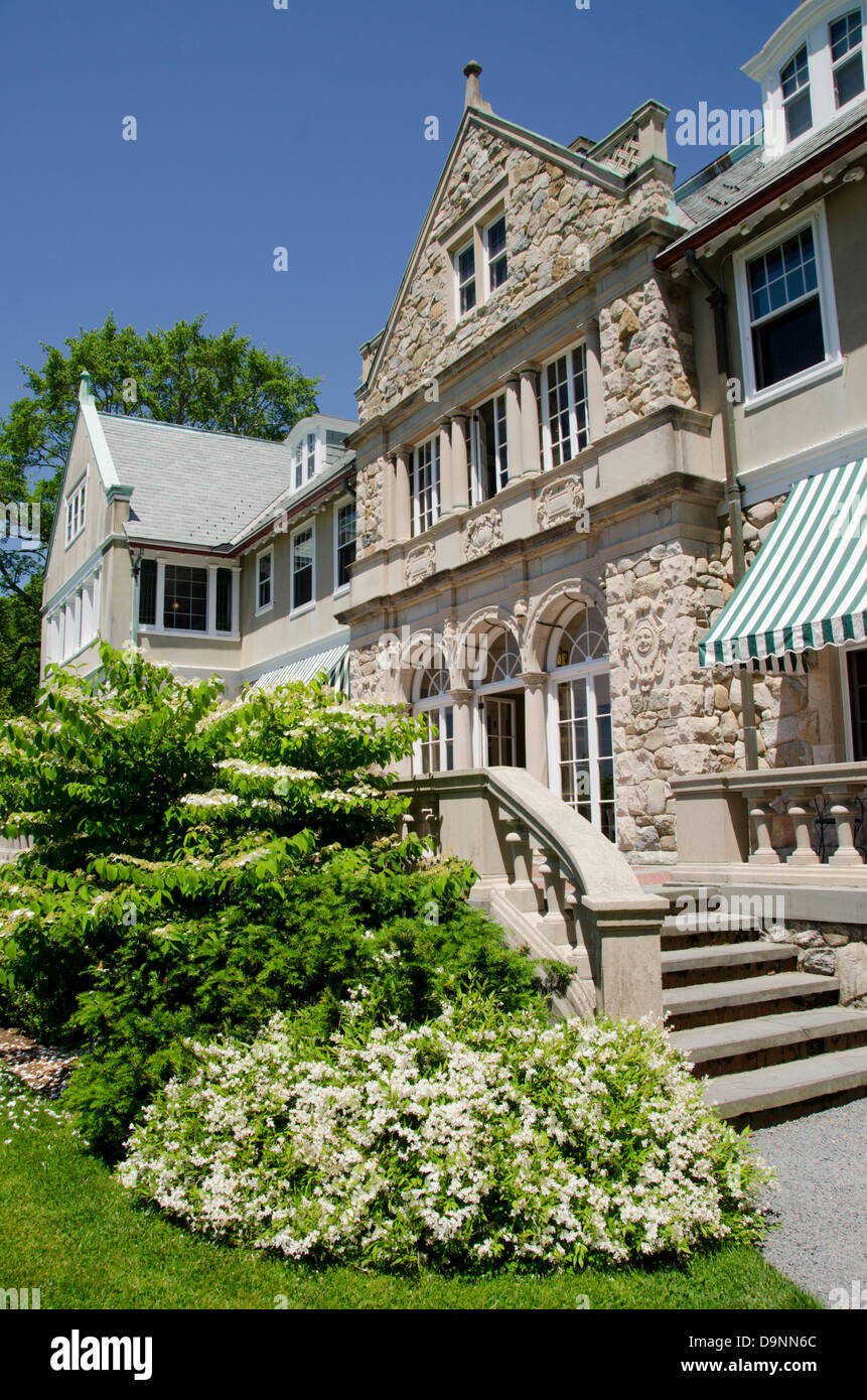 New England, Rhode Island, Bristol. Historic Blithewold Mansion