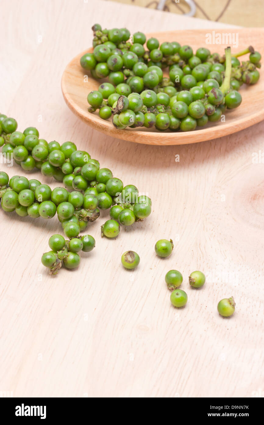 Fresh Green Peppers. Healthy Spicy Recipe For Thai Food. Stock Photo