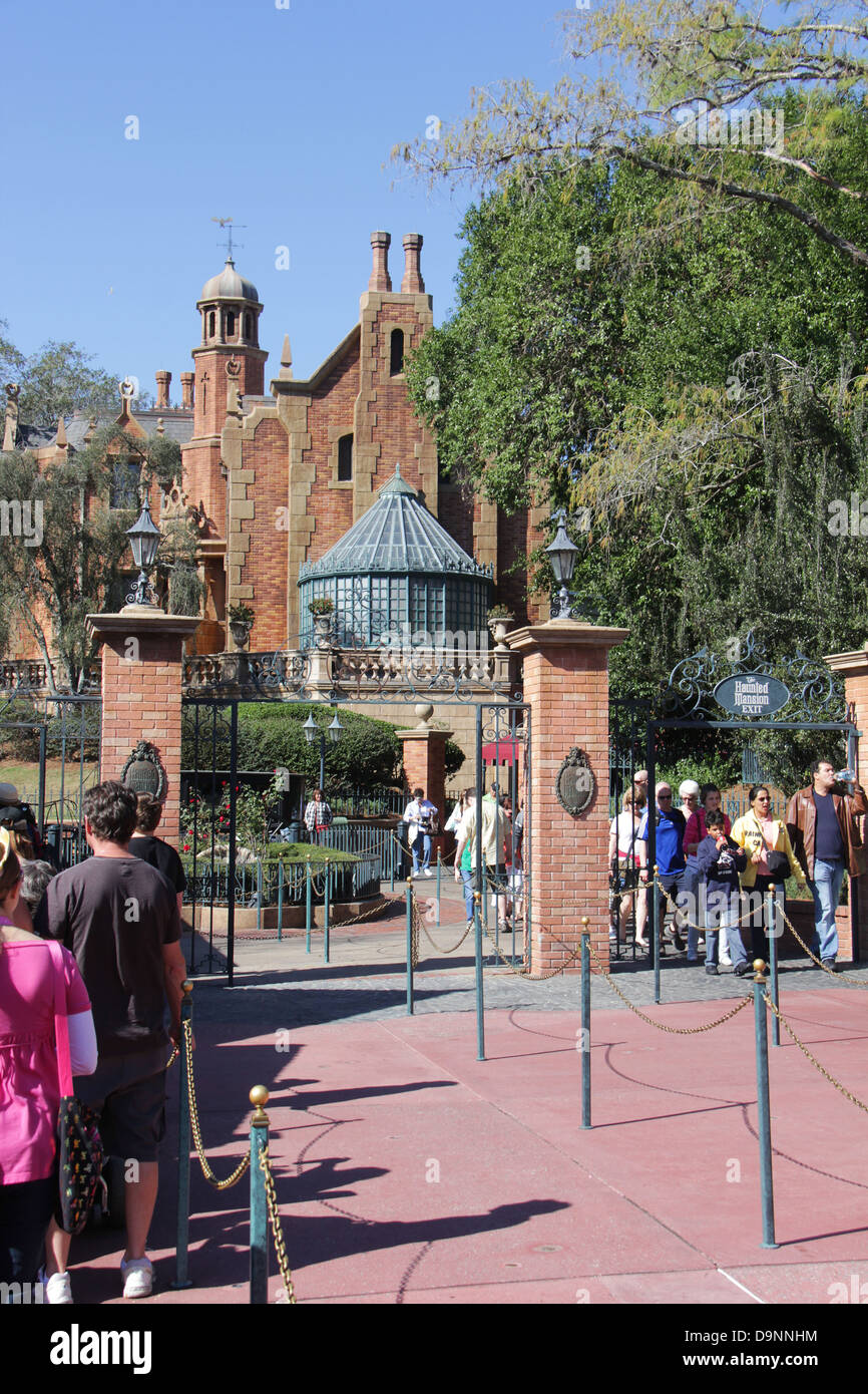 Disney World Magic Kingdom, The Haunted House attraction Stock Photo