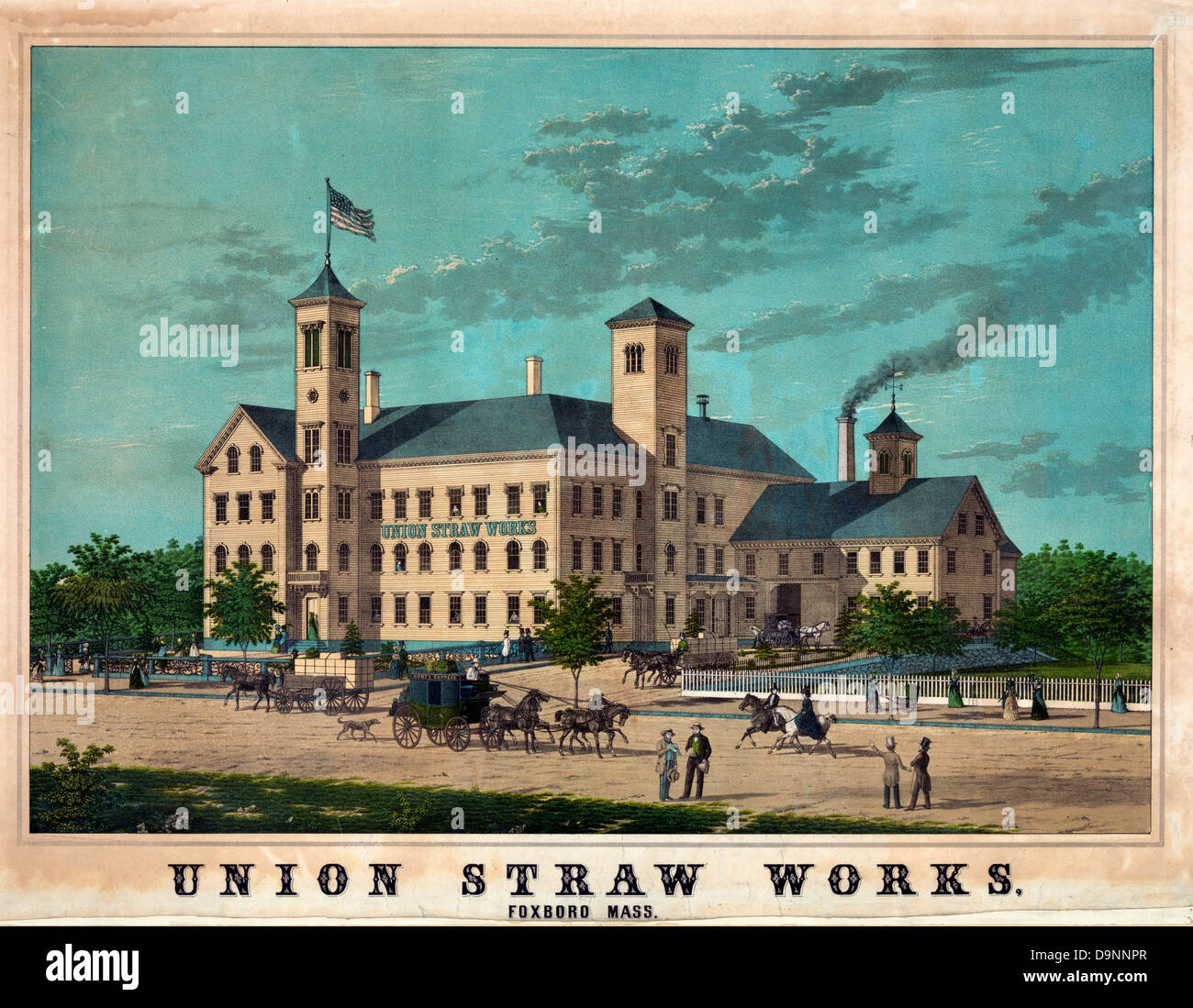 Union Straw Works, Foxboro, Massachusetts Stock Photo Alamy