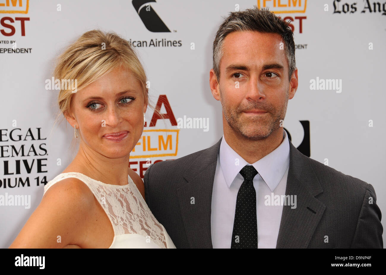 Los Angeles, California, U.S. June 23, 2013. Jay Harrington, Monica Richards  attending the Los Angeles Premiere of ''The Way, Way Back'' held at the  Regal Cinemas at L.A. Live in Los Angeles.