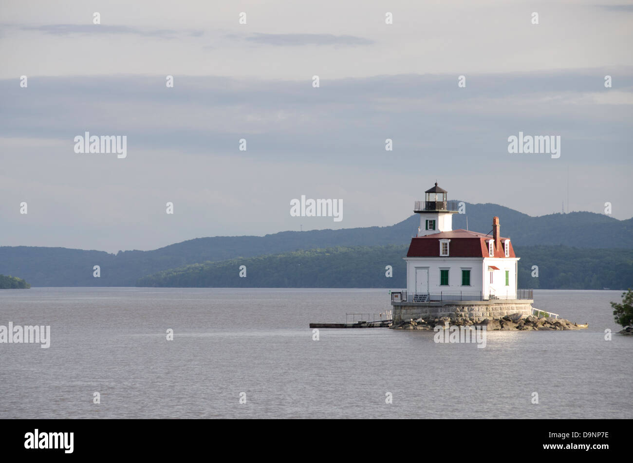 New York, Hudson River. Esopus Meadows Lighthouse Stock Photo Alamy