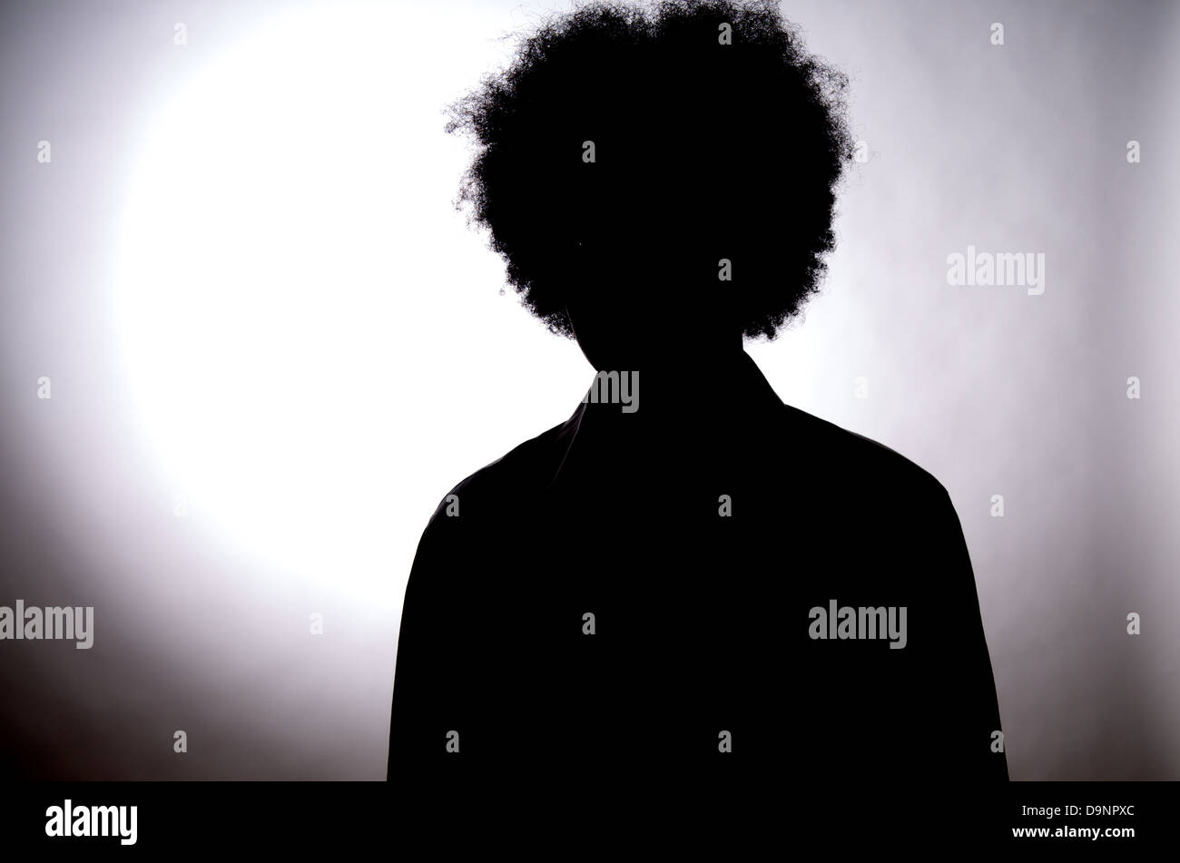 Black headshot silhouette hi-res stock photography and images - Alamy