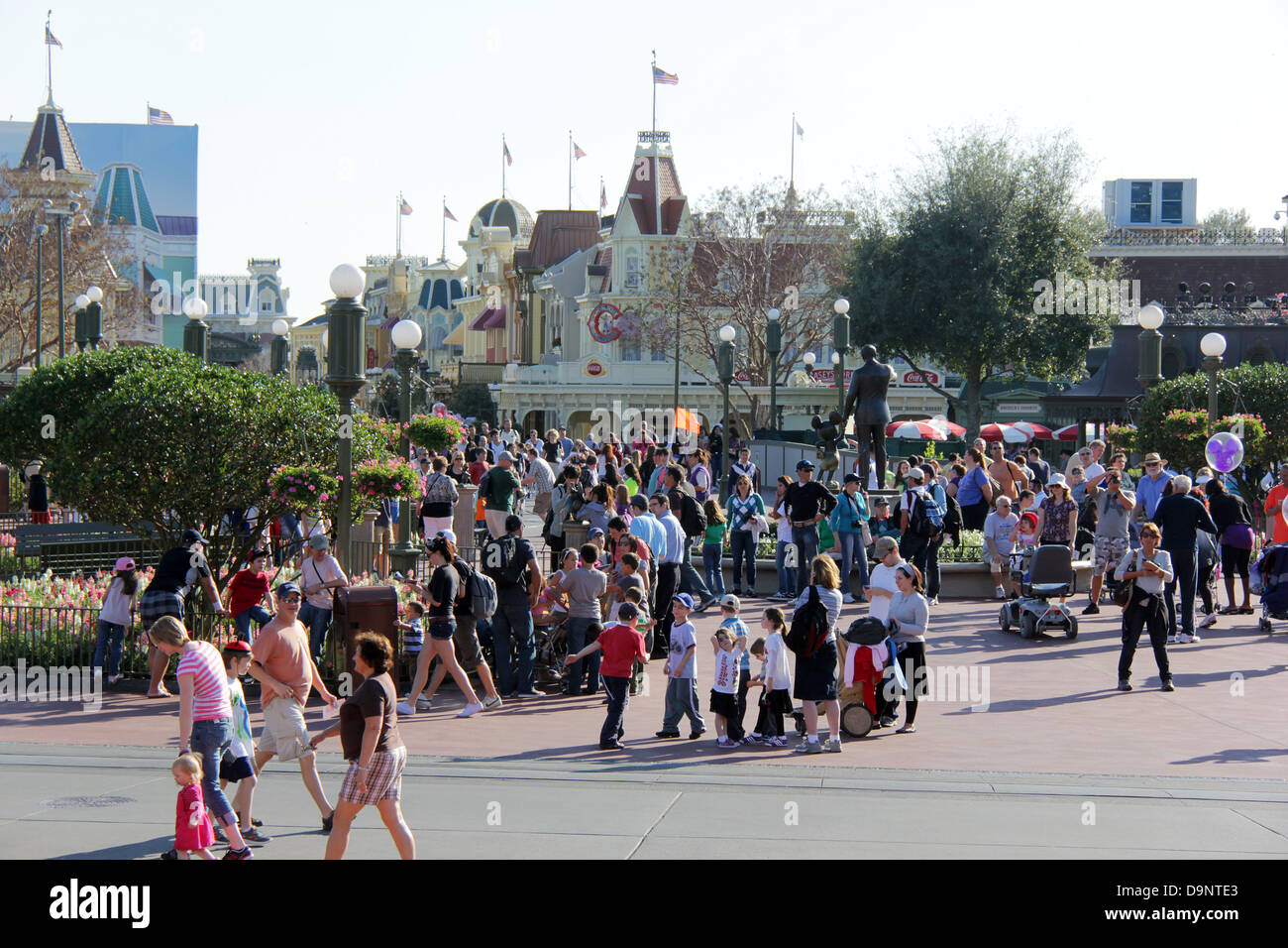 Visitors at Disney World Magic Kingdom Stock Photo Alamy