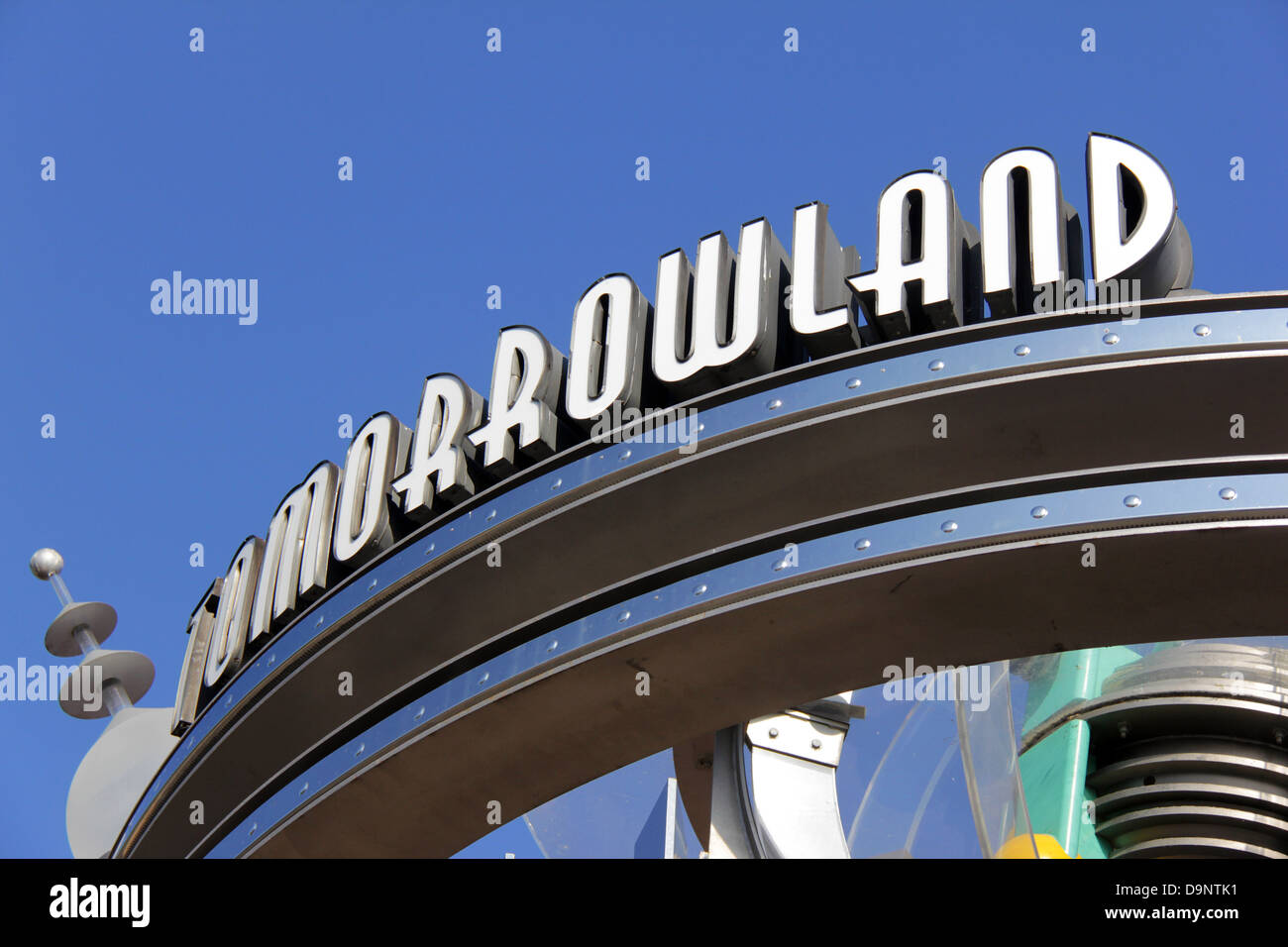 Tomorrowland area at Walt Disney Magic Kingdom Stock Photo
