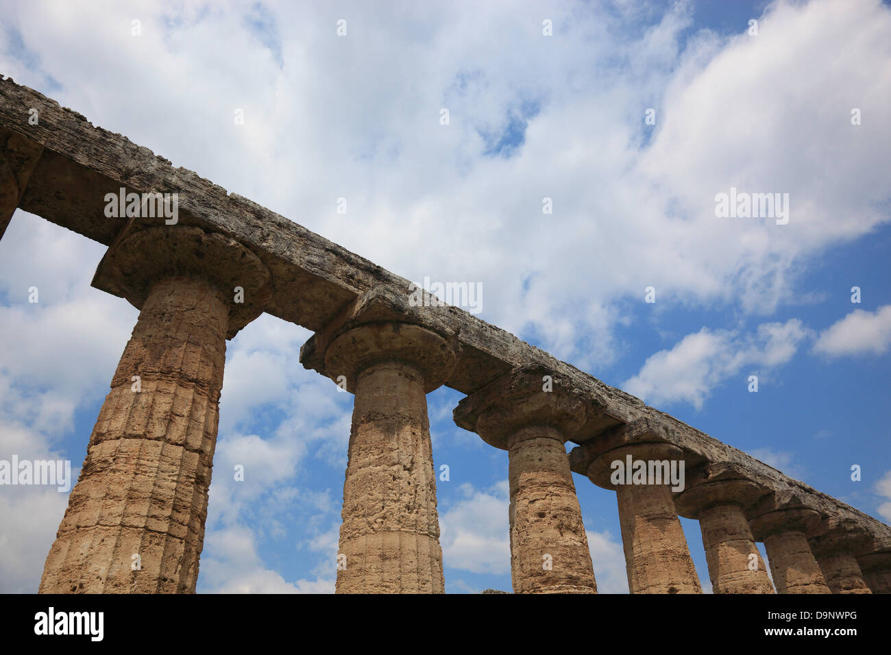 The Basilica, Temple of Hera, Paestum, Campania, Italy Stock Photo Alamy
