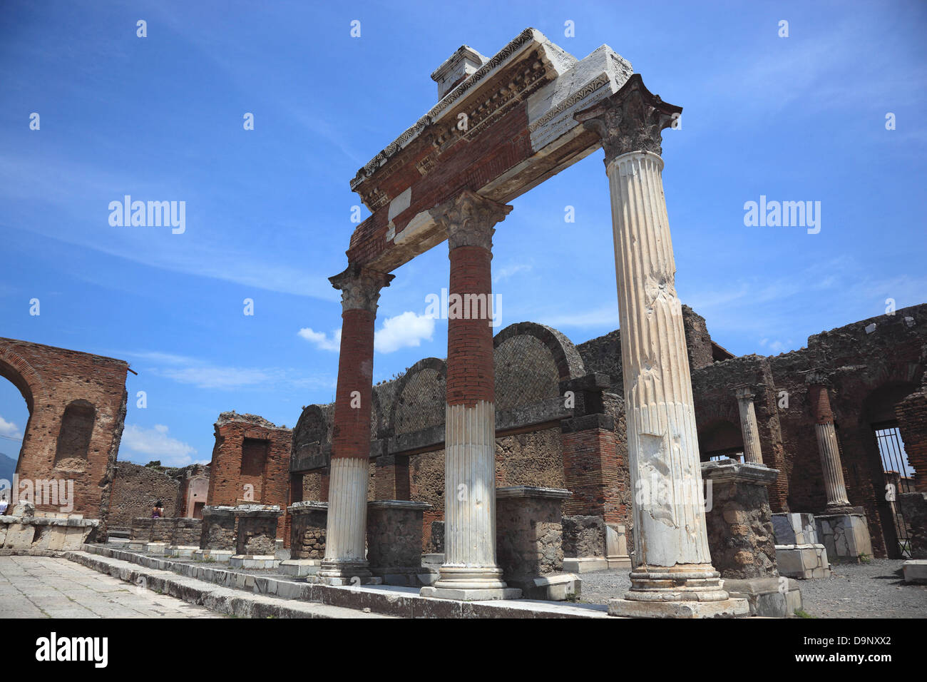 The Forum, Pompeii, Campania, Italy Stock Photo