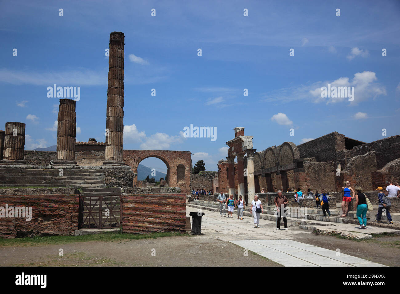 At the Forum, Pompeii, Campania, Italy Stock Photo