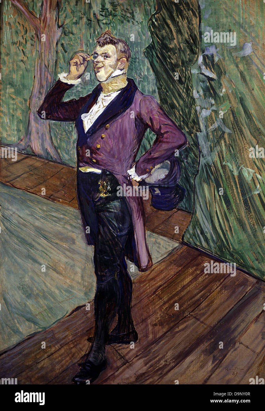 Henry de Toulouse-Lautrec Portrait of Henry Samary of the Comédie Française 1889 Orsay Museum - Paris Stock Photo