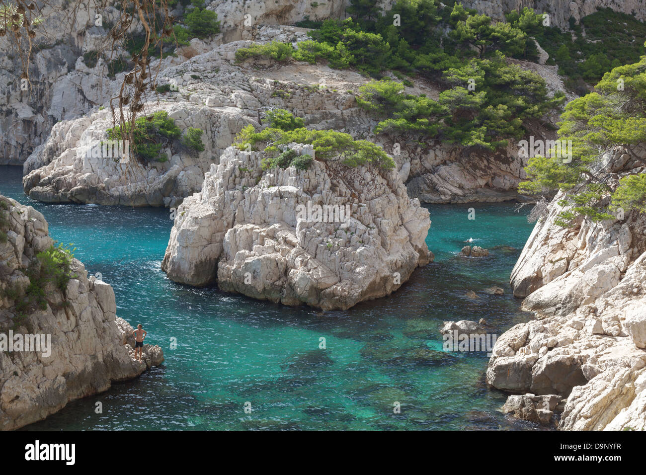 Calanque de Sugiton between Marseille and Cassis, Provence, France Stock Photo