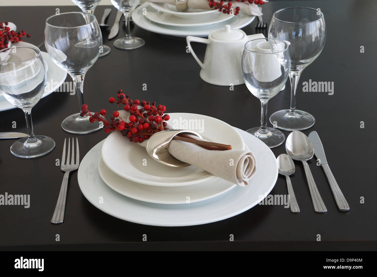 Silver Service Table High Resolution Stock Photography and Images Alamy