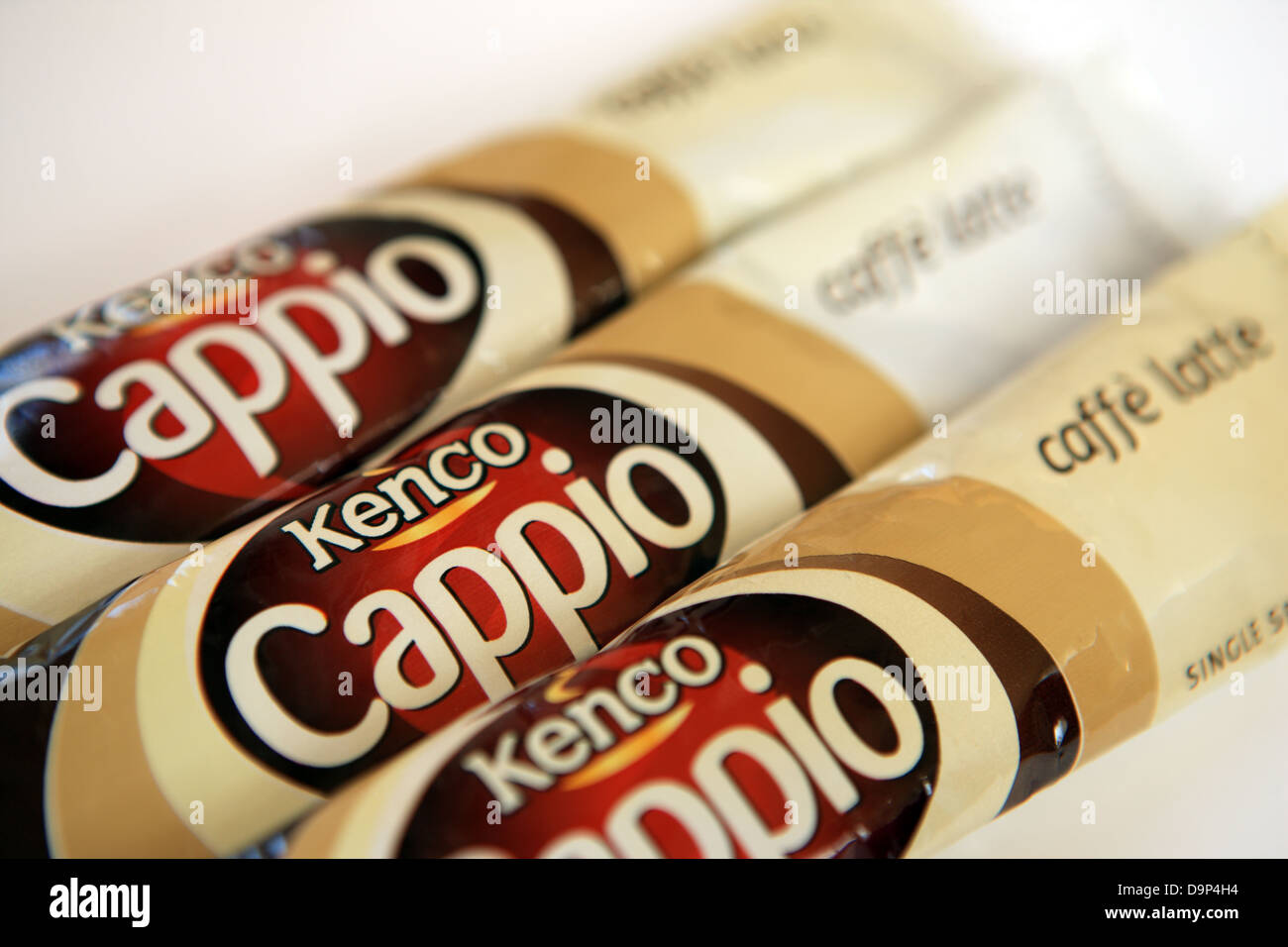 Kenco sachets of caffe latte Stock Photo