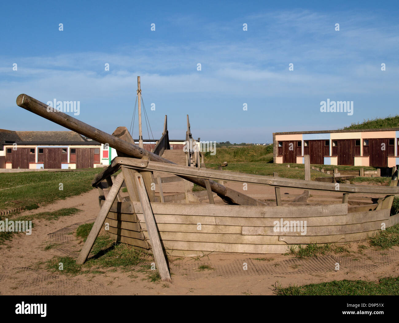 Children's play area, Crooklets Beach, Bude, Cornwall, UK 2013 Stock Photo