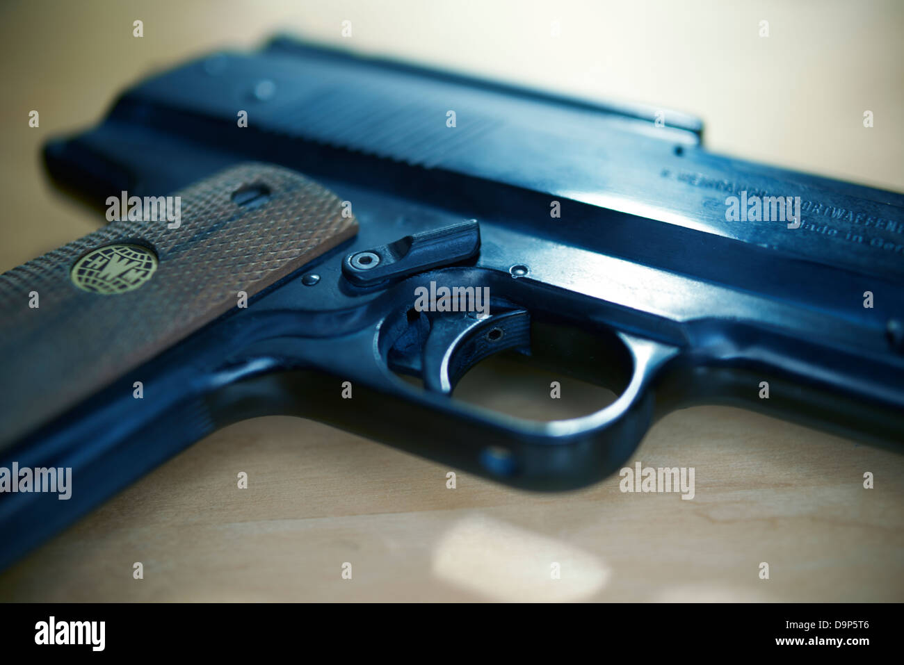 H.Weihrauch HandGun   Gun law pistol Stock Photo