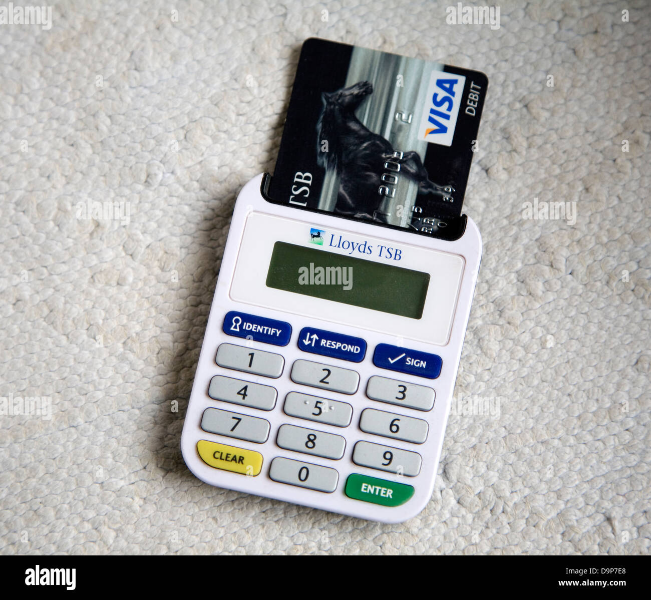 Ezio Lloyds Bank card reader online banking security device Stock Photo -  Alamy