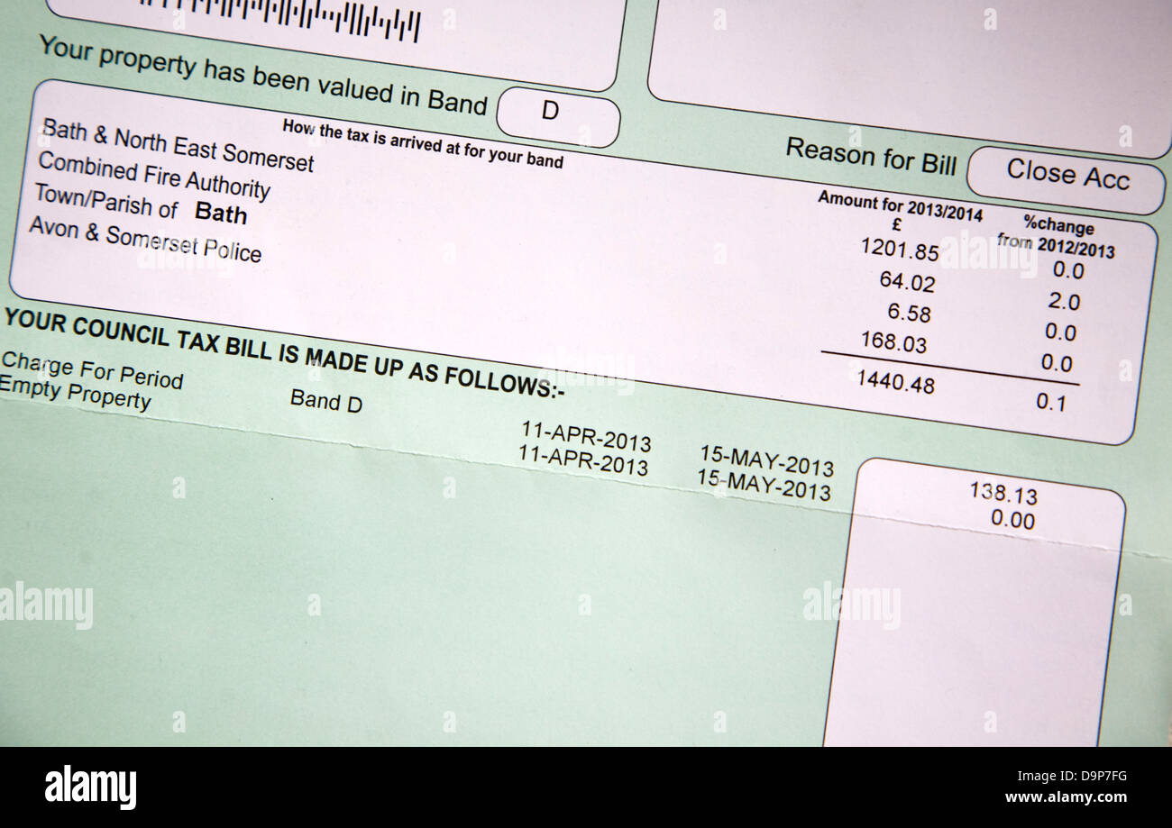 Council tax hires stock photography and images Alamy