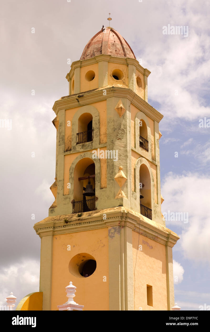 The bell tower. UNESCOs World Heritage sites since 1988. Trinidad, Sancti Spiritus Province, Cuba. Stock Photo