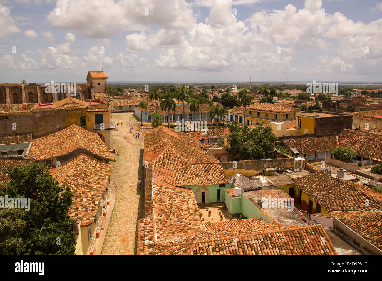 View of Trinidad street, one of UNESCOs World Heritage sites since 1988. Sancti Spiritus Province, Cuba. Stock Photo