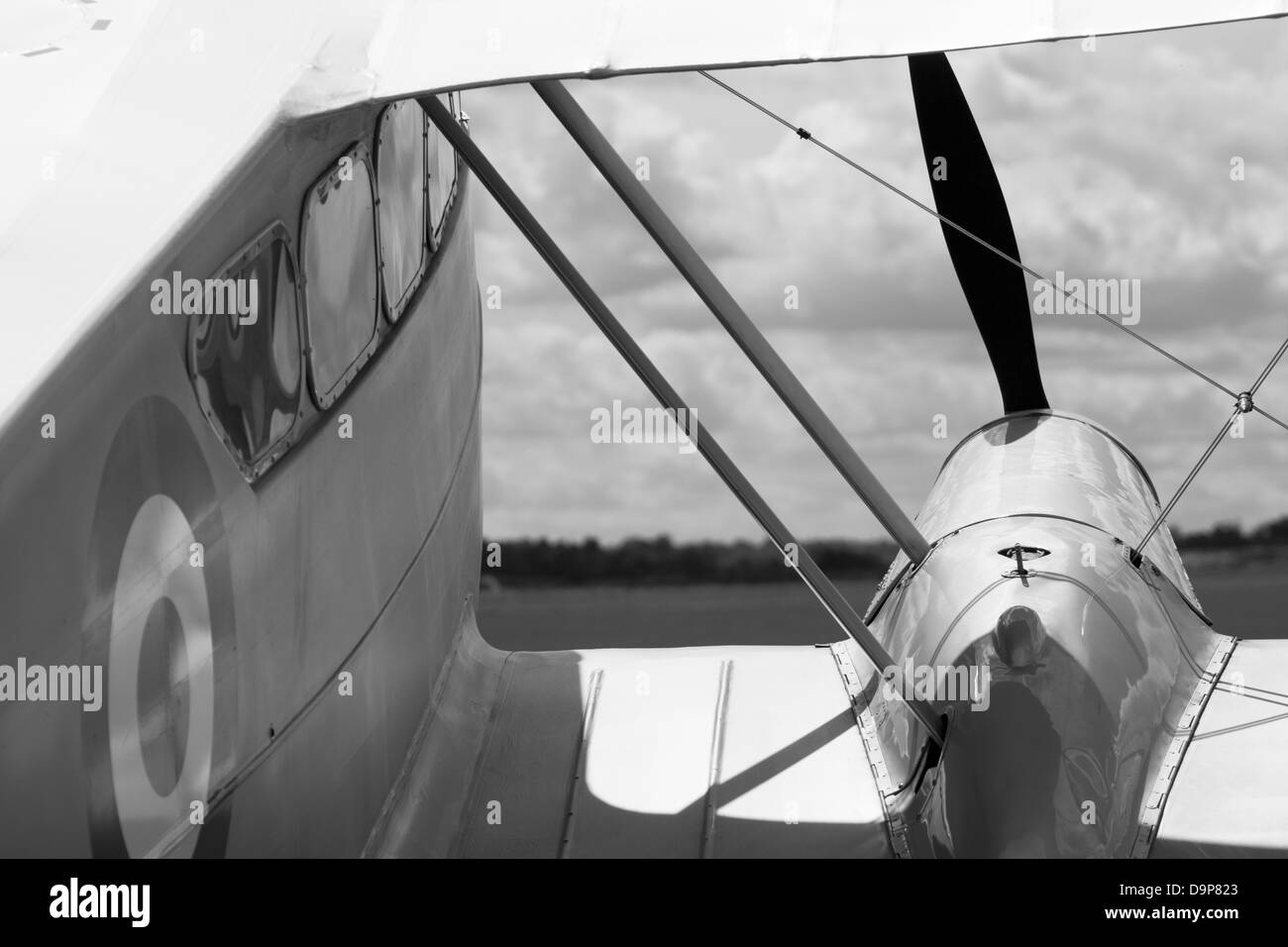 DE HAVILLAND DRAGON RAPIDE BIPLANE Stock Photo